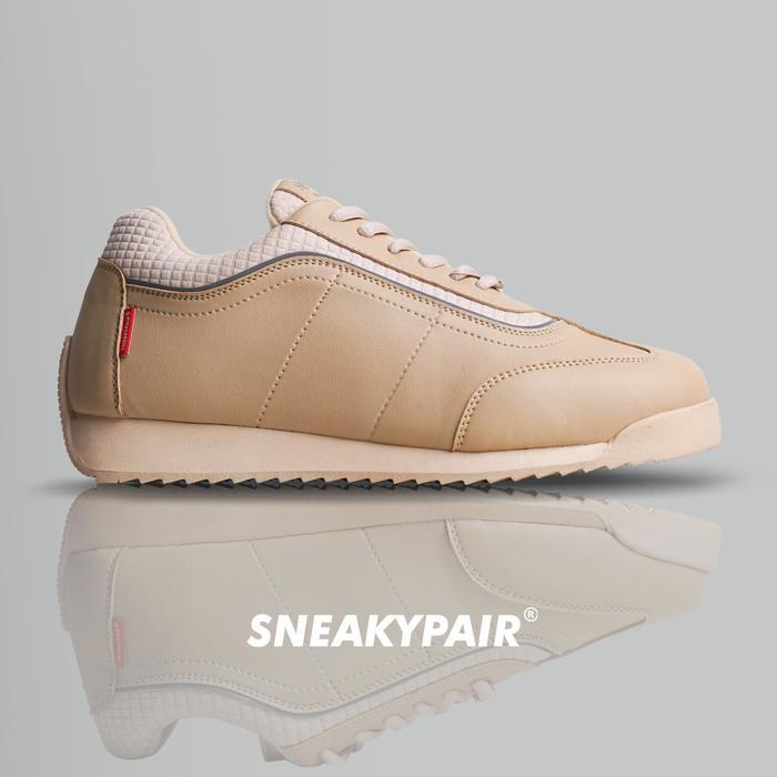 Sneakypair Dash Almond Milktea Sepatu Wanita Sneakers Shoes