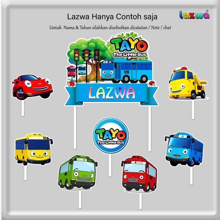 Topper cake custom nama tayo hiasan kue & buket