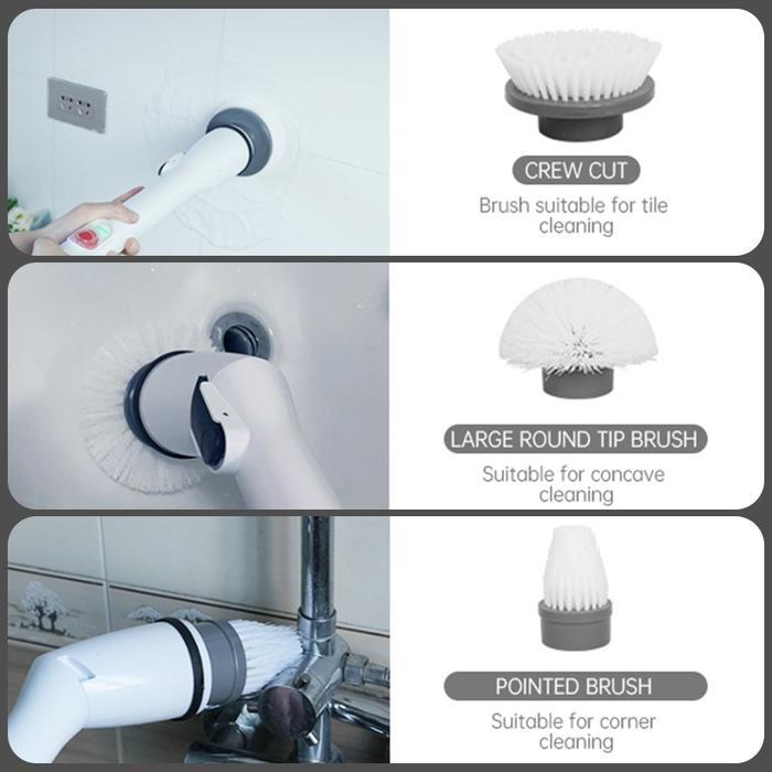 Sikat pembersih elektrik/Elektrik Spin Scrubber Sikat /Sikat WC Elektrik /Kamar Mandi Dapur Lantai