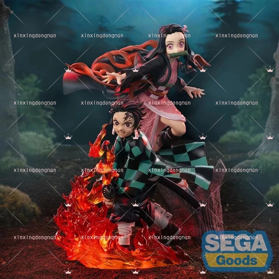 Original Genuine SEGA Demon Slayer 18cm Kamado Tanjirou Kamado Nezuko PVC Model Anime Figures Toys