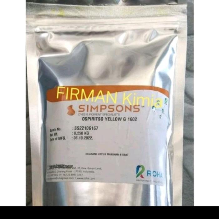 Pewarna kuning muda berbasis minyak-lilin-politur/Ospiritso yellow-1602 250gr Simpsons