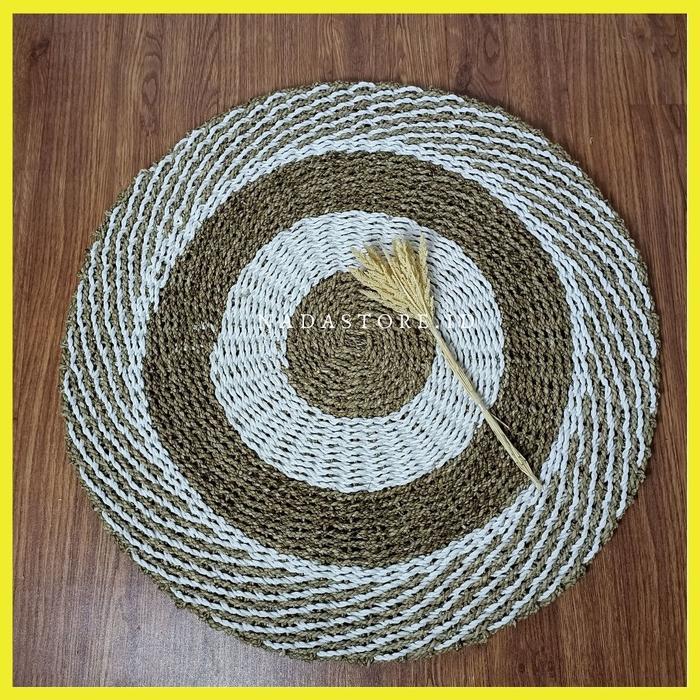Promo Karpet Bulat / Karpet Anyaman / Rug Bulat 80 Cm Termurah Original