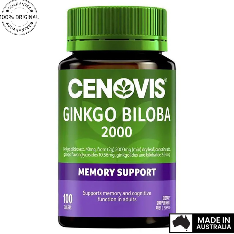 Aussie Original Cenovis Ginkgo Biloba 2000 100 Tablets