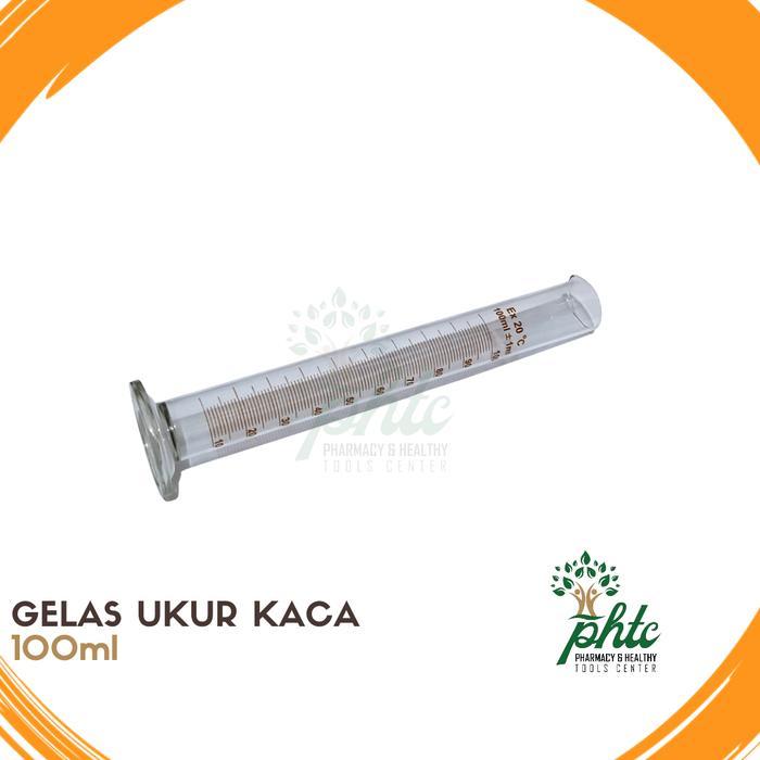 Gelas Ukur 100ml l Gelas Ukur Kaca 100 ml l Alat Ukur Cairan 100ml