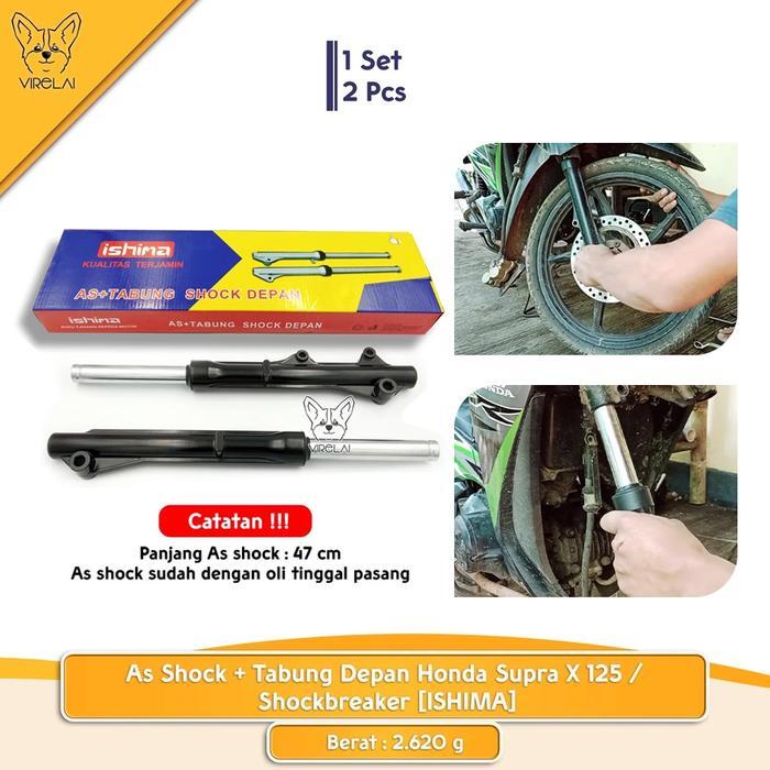 As Shock + Tabung Depan Supra X 125 / Shockbreaker [Ishima]