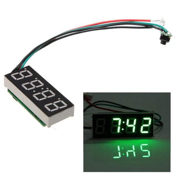 DC 7-30V DIGITAL LED CLOCK UNTUK MOBIL TRUCK MOTOR MOTOR 24 JAM WAKTU