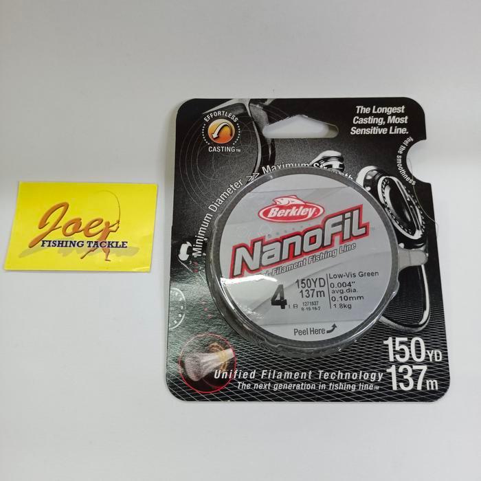 Berkley Nanofil 150Yd Lv.Grn Nf150 - Warna Hijau Gelap 150 Senar Pe