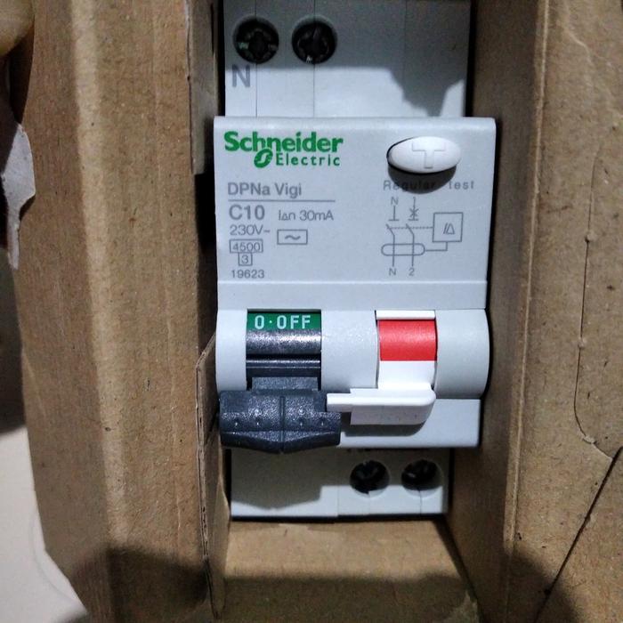 19623 Rcbo Rccb Dpna Vigi 1P+N 10A 1P + N 10A 30Ma Schneider