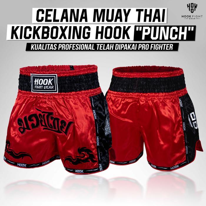 Celana Muay Thai Hook, Muay Thai Short Hook, Celana Muay Thai Punch