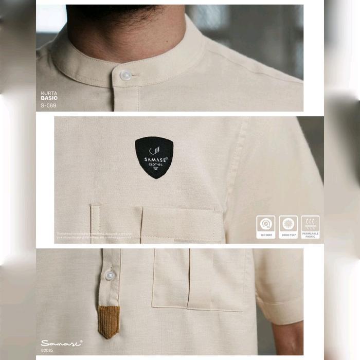 Samase U101 Kemeja Koko Casual Lengan Pendek