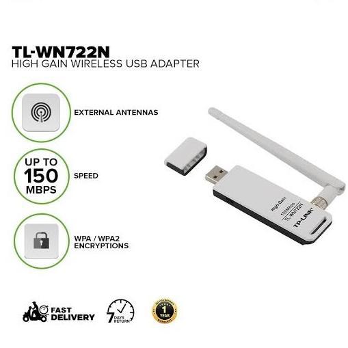 TP LINK WN722 WIFI WIRELESS USB ADAPTER 150MBPS WN 722 TP-LINK