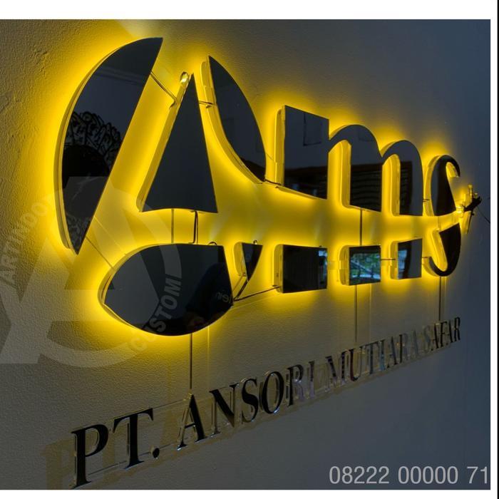 Neon Box Oval Kotak Bulat 2 Sisi Custom Lampu Led Timbul Neon Flex Led