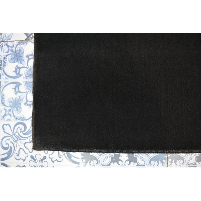 Karpet Lantai Jumbo Tebal Permadani Suleyman Turki Polos Hitam 250x350
