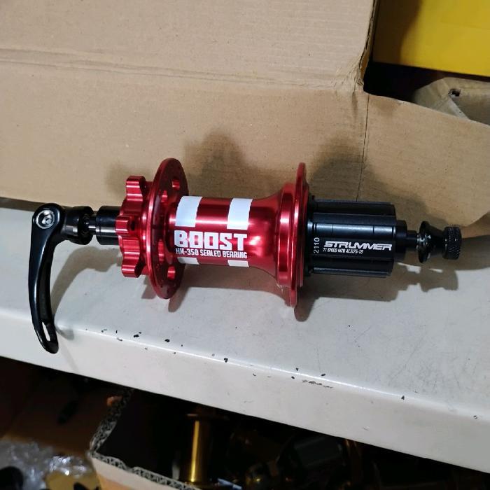 Hub Belakang Freehub Strummer Boost 141 - 142 QR 32 Hole Disc