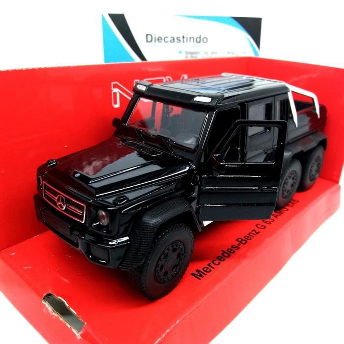 WELLY NEX 1:34 MERCEDES-BENZ G 63 AMG 6X6, HITAM