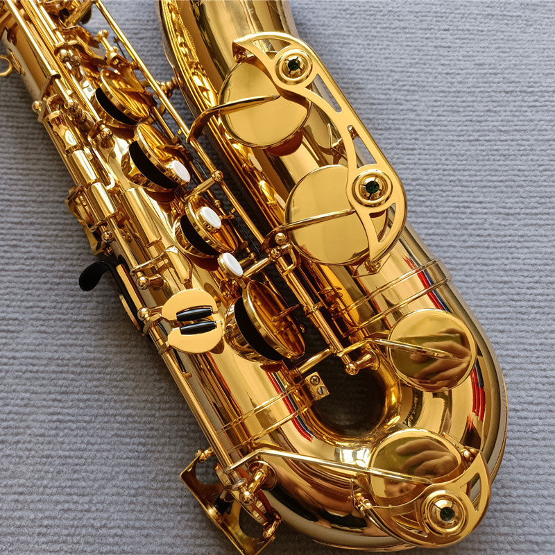 New Tenor Saxophone Gold Lacquer Professional Tenor Sax With Case Reeds Neck Mouthpiece