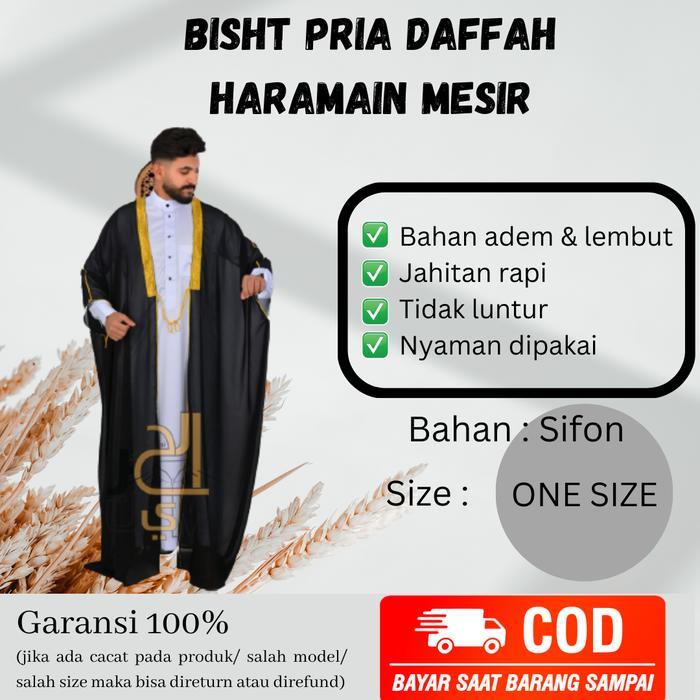 Stok Baru BISHT LUARAN JUBAH BAHAN NERAWANG BHIST JUBAH LUARAN JUBAH RAJA ARAB