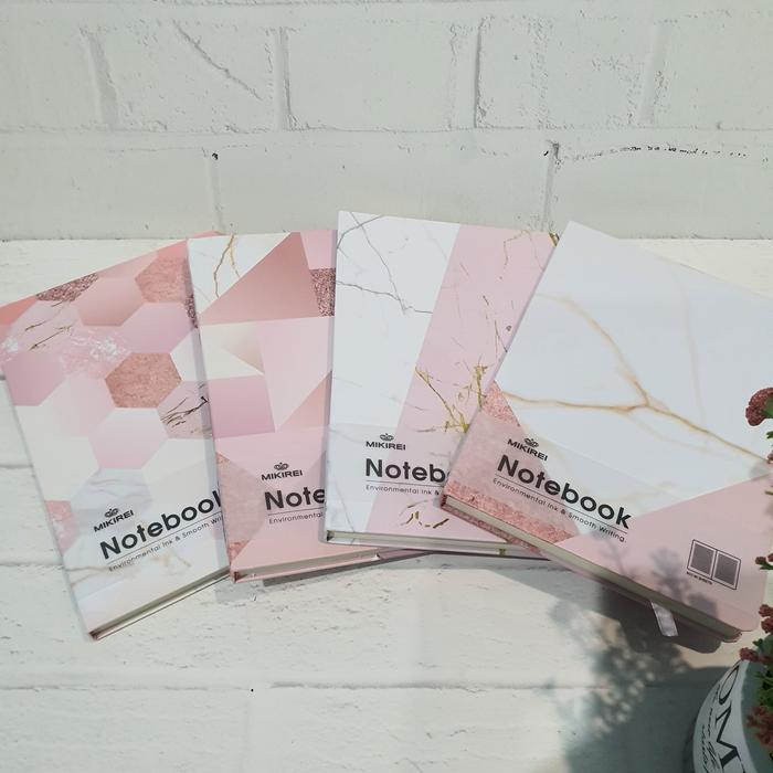 Mikirei A5 Abstrak Pink Diary Buku Jurnal Hardcover Notebook