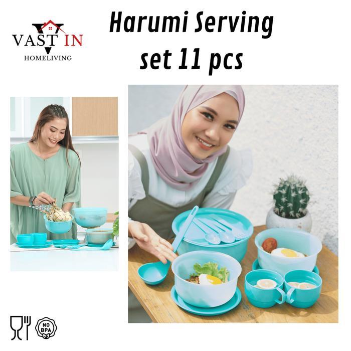 Ini Murah Vastin Tempat Penyajian Es Buah Dan Makanan, Harumi Serving Set Of 11 Pcs. Pp5 , Bpa