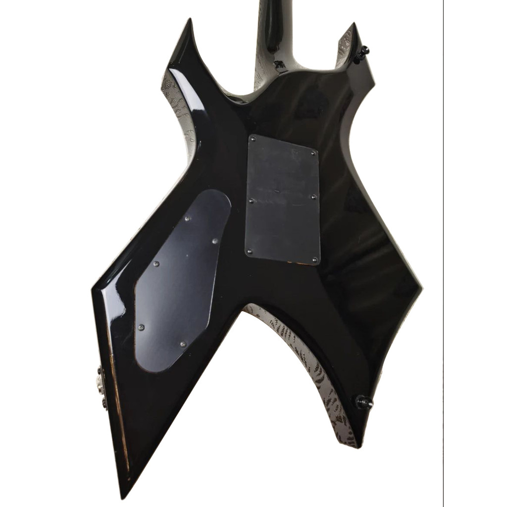 black BC Rich signature special guitar DOT inlays open pickups BC Rich guitar