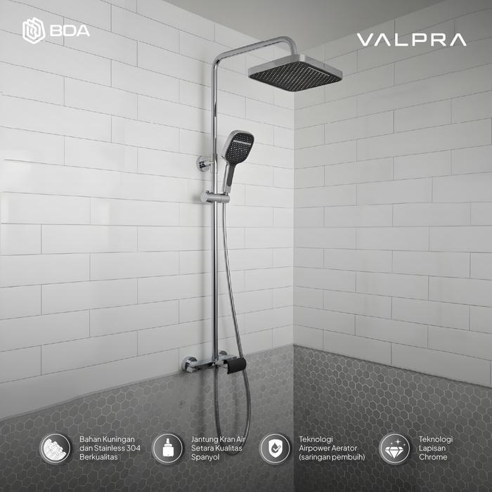 Valpra Shower Set Kamar Mandi Shower Set Tiang Hand Shower Headshower Handshower Head Shower V TN
