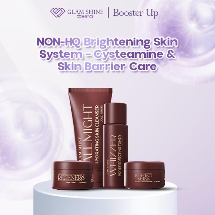 Glamshine Non-HQ Brightening Skin System Cysteamine & Skin Barrier Care Paket Skincare Daily Korean