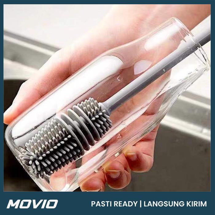 MOVIO Sikat Pembersih Botol - Sikat Cuci Botol / Sikat Botol Panjang