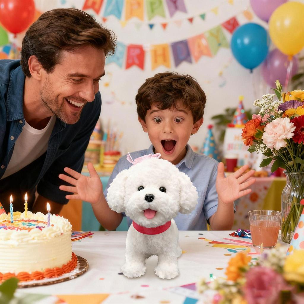 Simulation Electronic PetDog Toy Walking Interactive Dog Plush Doll Toys Touch Sensing Ai Robot Dog