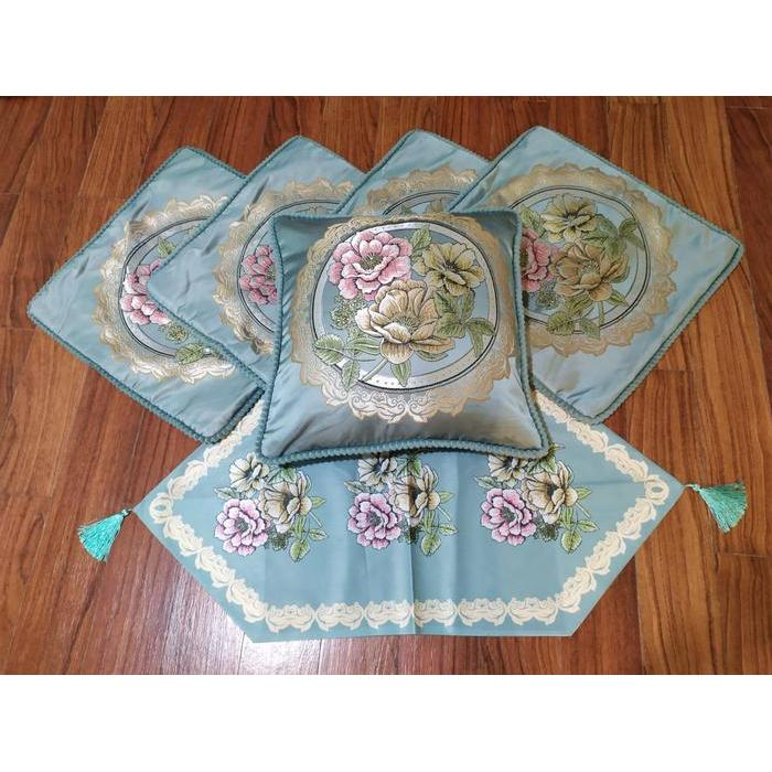 sarung bantal kursi gold - sarung bantal kursi emas
