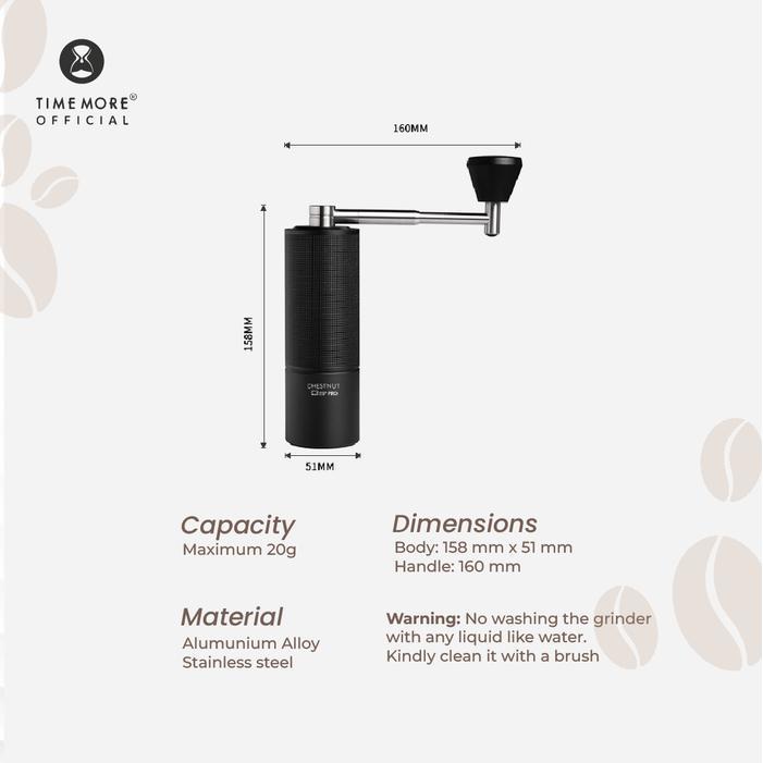 Timemore Chestnut C3Esp Pro Coffee Grinder Penggiling Biji Kopi Portable
