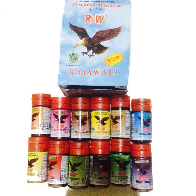 (12 Pcs X 12.5 Ml) Rajawali Pewarna Makanan 12 Pcs X 12.5 Ml Cap Rajawali Botol Pewarna Kue Aman