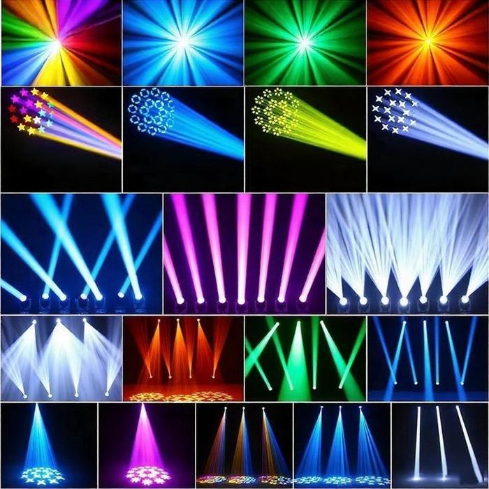1511856 Lampu Moving Head Beam LED200W Profesional - DMX512 Control, Gobo & Prism Effect untuk