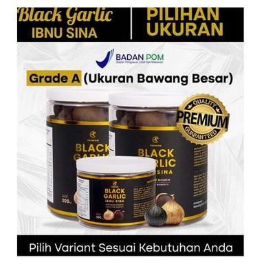 (BAWANG TUNGAL) BAWANG HITAM BLACK GARLIC IBNU SINA/ SOLO BLACK GARLIC BAWANG LANANG HITAM TUNGGAL