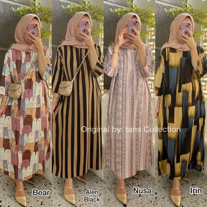READY Daster Slavina Ld 120 Jumbo - Rayon Viscose - Home Wear - Gamis Busui Muslim Wanita G00D