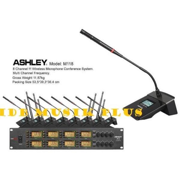 MIC WIRELESS PODIUM ASHLEY M118 M 118 CONFERENCE MICROPHONE ORIGINAL