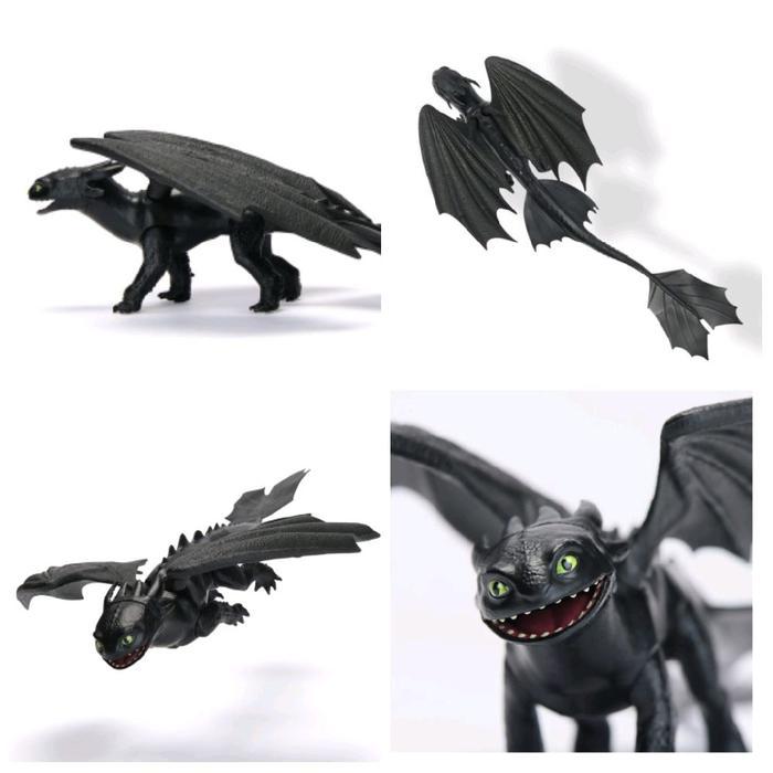 DREAMWORKS DRAGON HOW TO TRAIN YOUR DRAGONS MOVING WINGS FIGURE TOOTHLESS OR RUMBLEHORN OR SKRILL OR