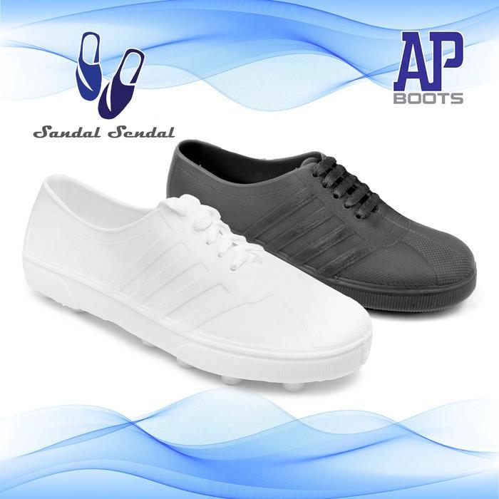 League - Sepatu Bola AP 963 Putih & AP 967 hitam Sepatu Multi Fungsi Sol Pul Pool Karet Ringan