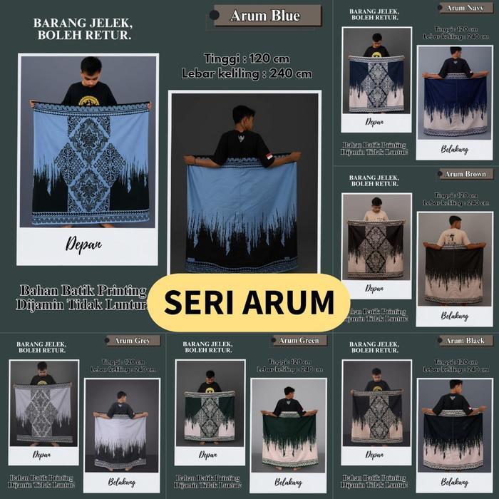 Sarung Batik Dewasa Jumbo Motif Batik Sarung Pria Dewasa Santri Muslim Free Pouch