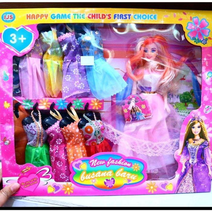MAINAN BERBIE BAJUNYA BANYAK /Mainan Berbie Plus 10 Baju Besar Dolls Dolls Toys