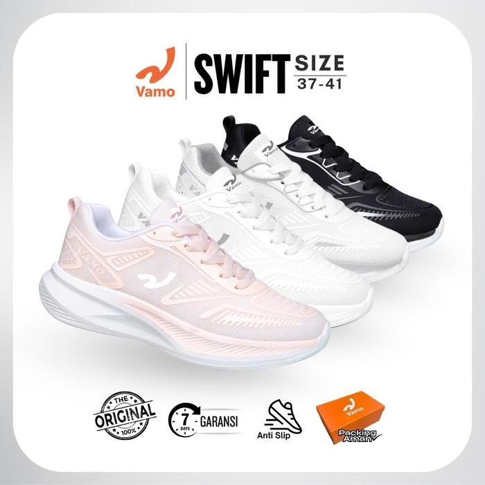 Aerostreet.Shoes - Vamo Swift Sepatu Jogging Wanita Casual Lari Ringan Olahraga Senam Sporty 7008