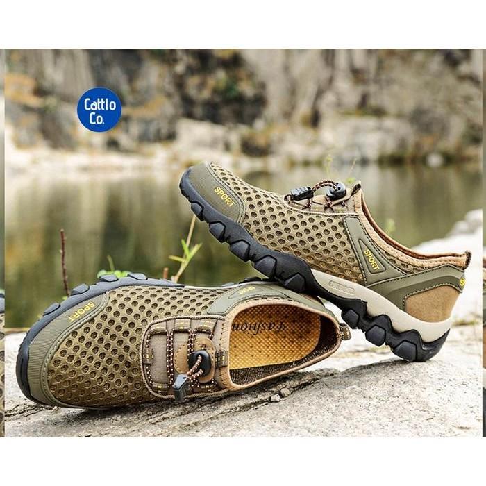 Eiger - Sepatu Pria Outdoor Hiking Sepatu Gunung Olahraga Quick Dry - Drausser
