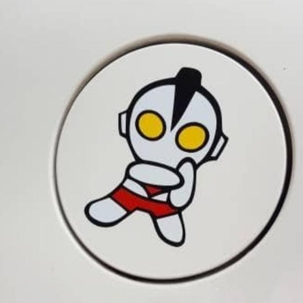 stiker ultraman chibi Tangki Mobil Lucu Unik Stcker Ultraman Laptop pc