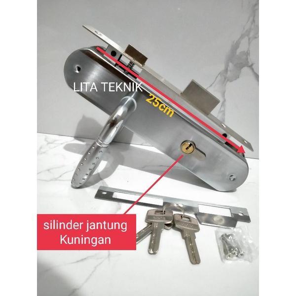 Handle pintu besar kunci pintu besar komplit kunci pintu rumah 1 set lengkap handle pintu rumah 25