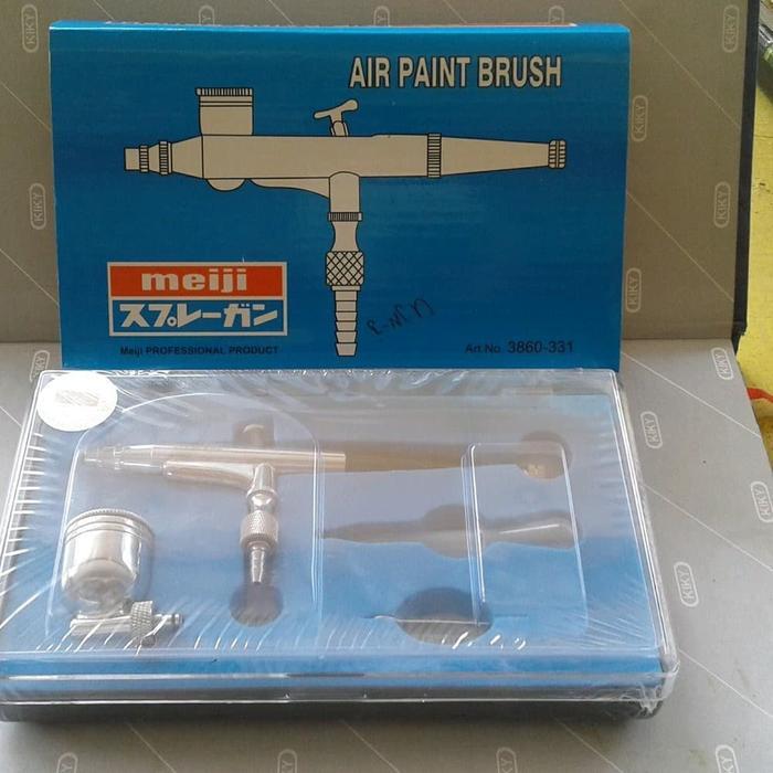 pen brush MEIJI tabung samping mini spray gun air brush double action