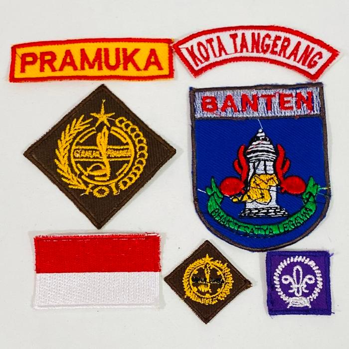 1 SET BADGE PRAMUKA PUTRA KOTA TANGERANG BANTEN