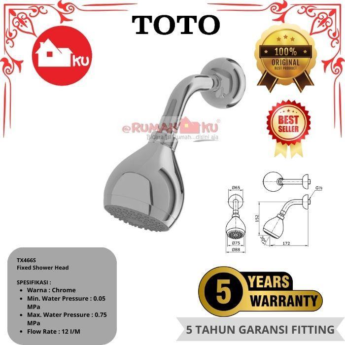 Shower Tanam TOTO TX466S Fixed Shower Head