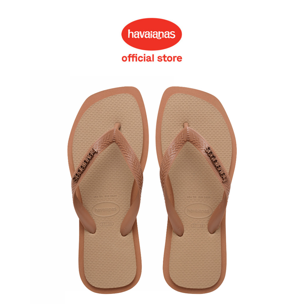 Havaianas 4258 Top Square Fusion - Rose Gold - Sandal Wanita