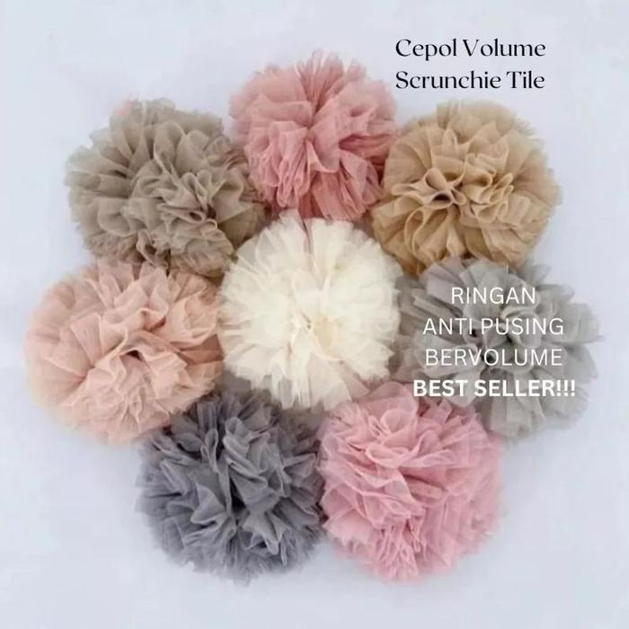 TILE IKAT RAMBUT SCRUNCHIE SCRUNCHIE TILE cepol hijab // DALEMAN HIJAB