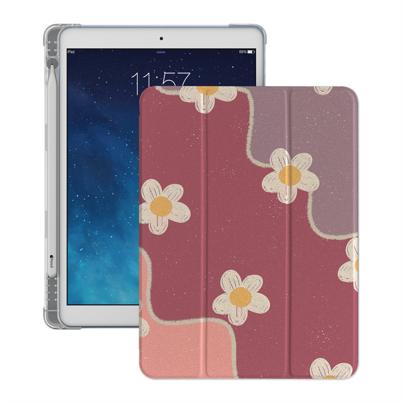 Simple Flower Cute Case For Apple iPad Air 2024 11 inch Air5/4 10.9 iPad 5/6/7/8/9 9.7 Air 3