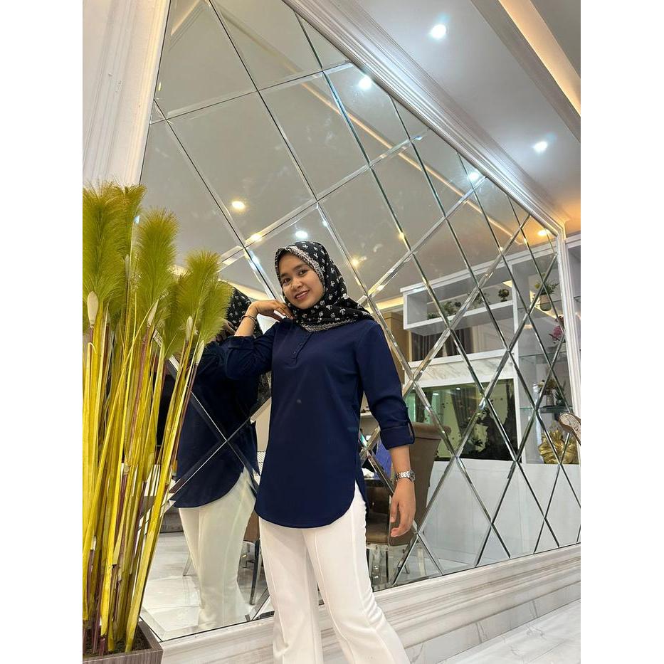 "New" {BUSUI Nayla Blouse} KAOS ATASAN BUSUI FENOMENAL LENGAN PANJANG KAOS POLOS